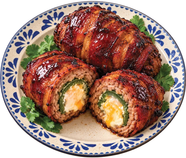 Smoked Armadillo Eggs with Coca-Cola Zero BBQ Sauce